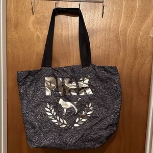 Victoria's Secret Pink Tote Bag - Gray and Black